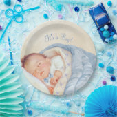 男の子のヴィンテージベビーシャワー ペーパープレート (パーティー)