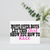 男の子の上を移動….. ポストカード (スタンド正面)