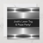 男の子の任意の数の誕生日パーティー 招待状 (正面)