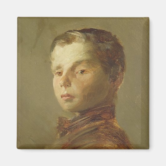 男の子の写真, 1875 マグネット (正面)