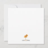 男の子の出産報告 - フォトカード 案内状 (裏面)