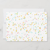 男の子の初めてのフィエスタ誕生日写真 招待状 (裏面)