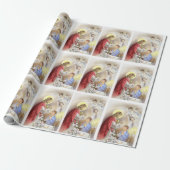 男の子の包装紙のための最初聖餐式 ラッピングペーパー (アンロールド)