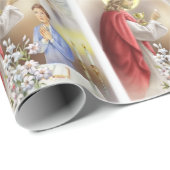 男の子の包装紙のための最初聖餐式 ラッピングペーパー (ロールコーナー)