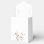 男の子の双子テディベア赤ちゃんシャワー フェイバーボックス (オープン)