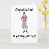 男の子の合格おめでとう カード (黄色い花)