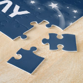 男の子の名前と写真ロケット宇宙子供ジグソー ジグソーパズル (側面)