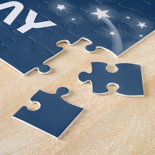 男の子の名前と写真ロケット宇宙子供ジグソー ジグソーパズル (側面)