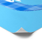 男の子の名前オーダープレイド文字U ポスター (角)