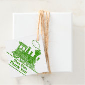 男の子の名前トレインロコグリーン白い誕生日感謝してい フェイバータグ (インサイチュ)