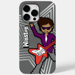 男の子の名前ロックスターキッズグレーiphoneケース Case-Mate iPhone 14 pro maxケース