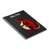 男の子の名前入りなノートのドラゴン、神話上のテーマ ノートブック (右側)