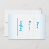 男の子の告知カードだ 案内状 (裏面)