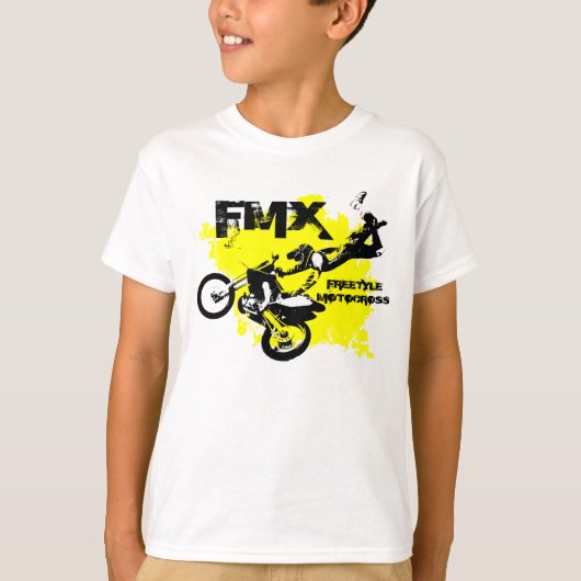 男の子の土のバイクのTシャツ Tシャツ (正面)
