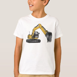 男の子の大きい幼虫の掘削機 Tシャツ