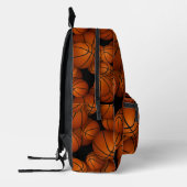 男の子の女のパーソナライズされた子のバスケット プリントバックパック (左)