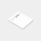 男の子の女の子のための人間のスケルトン誕生日ギフト ポストイット (アングル)