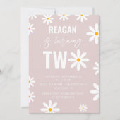 男の子の女の子のための第2の誕生日パーティー用品 招待状 (正面)