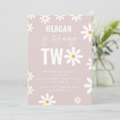 男の子の女の子のための第2の誕生日パーティー用品 招待状 (スタンド正面)