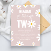 男の子の女の子のための第2の誕生日パーティー用品 招待状