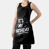 男の子の女の子の子の男の女の子のための私の誕生日おもしろい エプロン (インサイチュ)