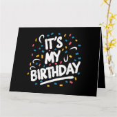 男の子の女の子の子の男の女の子のための私の誕生日おもしろい カード (黄色い花)
