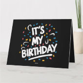 男の子の女の子の子の男の女の子のための私の誕生日おもしろい カード (裏面)