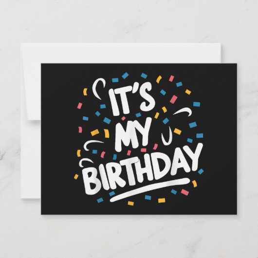 男の子の女の子の子の男の女の子のための私の誕生日おもしろい セーブザデート (正面)