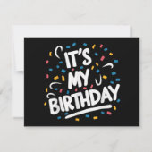 男の子の女の子の子の男の女の子のための私の誕生日おもしろい セーブザデート (裏面)