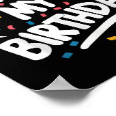 男の子の女の子の子の男の女の子のための私の誕生日おもしろい ポスター (角)