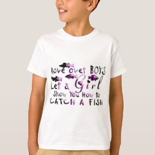 男の子の女の子の採取に動かして下さい Tシャツ