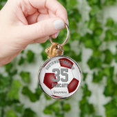 男の子の女の子をサッカーと呼ぶ キーホルダー (手)