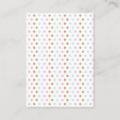 男の子の女の子エレファントジェンダーをリビールベビーおむつラッフル エンクロージャーカード (裏面)