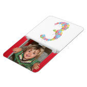 男の子の女の子3rd誕生日バルーン写真磁石 マグネット (左側)