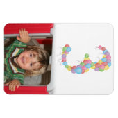 男の子の女の子3rd誕生日バルーン写真磁石 マグネット (横)