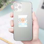 男の子の妊娠がピンクか青のビニルだとパパが言う シール (スマートフォン)