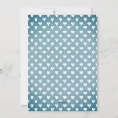 男の子の妊娠の発表バレンタインデーのカード シーズンカード (裏面)