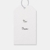 男の子の妖精タートルギフトに乗ってラベル ギフトタグ (裏面)