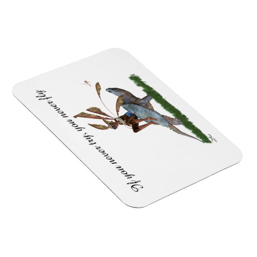 男の子の妖精タートルフレキシブルフォトマグネットに乗る マグネット (右側)