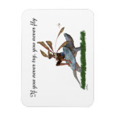 男の子の妖精タートルフレキシブルフォトマグネットに乗る マグネット (縦)