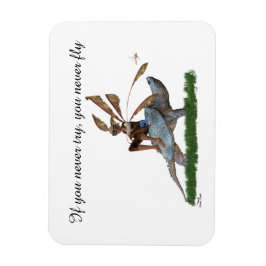 男の子の妖精タートルフレキシブルフォトマグネットに乗る マグネット