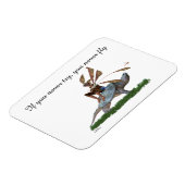 男の子の妖精タートルフレキシブルフォトマグネットに乗る マグネット (左側)