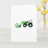 男の子の子供のためのセントパトリックの日のシャムロックのレッカー車 カード (黄色い花)