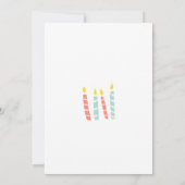 男の子の子犬のための犬の誕生日招待状 招待状 (裏面)