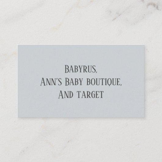 男の子の宇宙少年シャワー 名刺 (裏面)