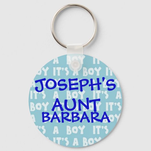 男の子の家族のキーチェーンだ キーホルダー (正面)