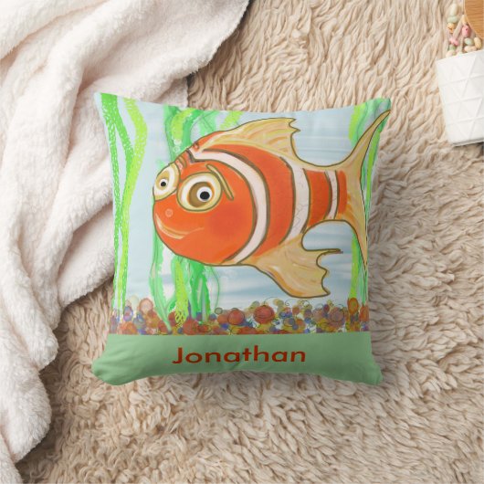 男の子の寝室の枕をパーソナライズ クッション (ブランケット)