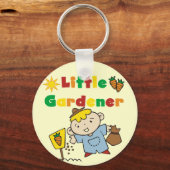 男の子の小さい庭師のTシャツおよびギフト キーホルダー (正面)