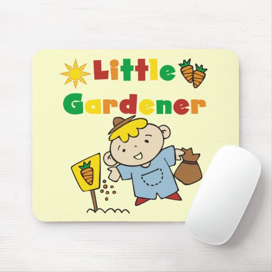 男の子の小さい庭師のTシャツおよびギフト マウスパッド (マウス)