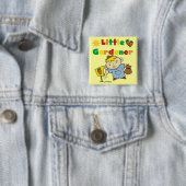 男の子の小さい庭師のTシャツおよびギフト 缶バッジ (インサイチュ)